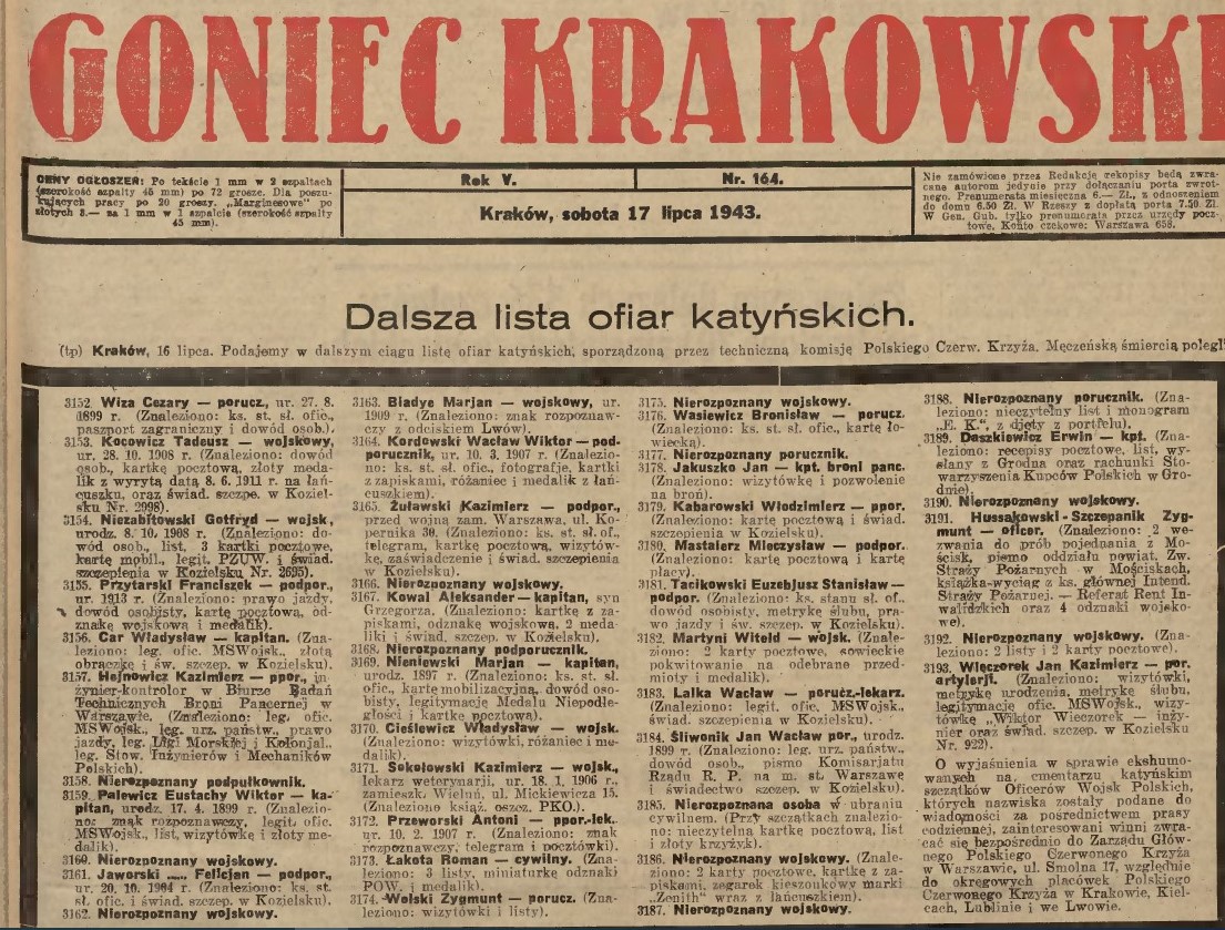 5. Goniec Krakowski 1943
