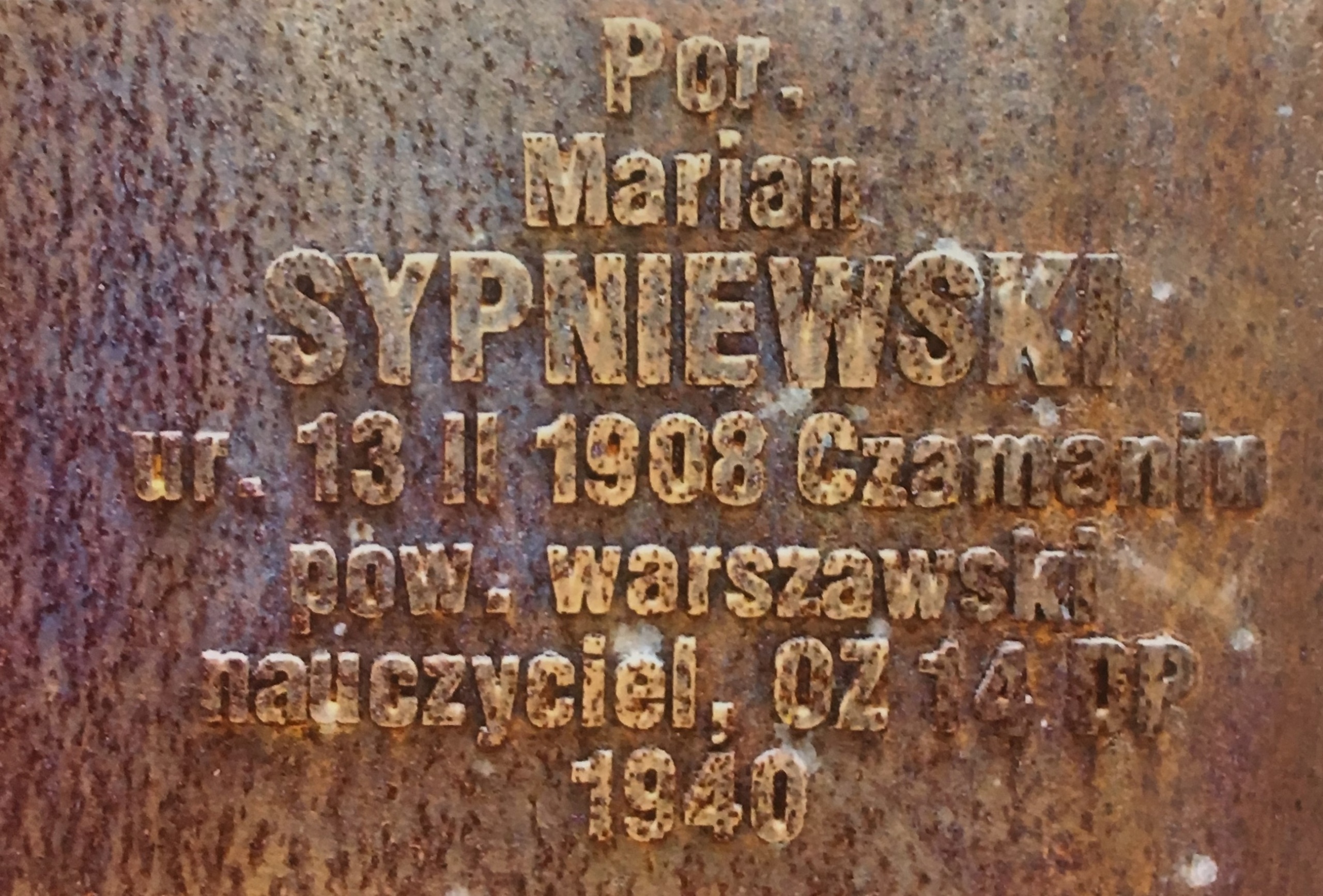 5. M. Sypniewski - tabliczka