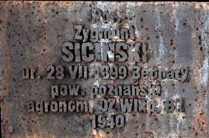 5. Z. Siciński - tablica w Katyniu