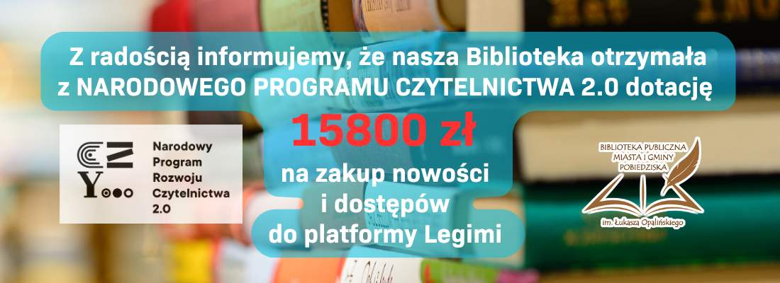 Dotacja z NPRCZ 15800 zł na zakup nowości