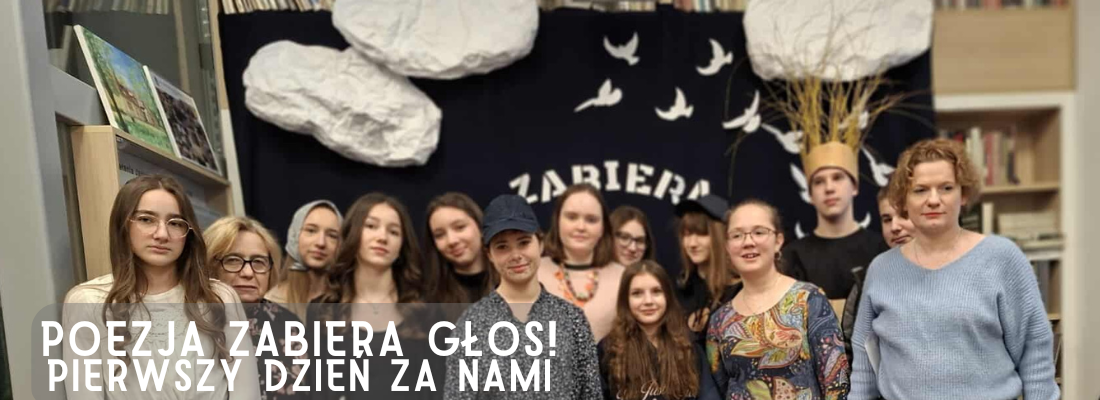 Pierwszy dzień spotkań z&nbsp;poezją w&nbsp;Bibliostacji